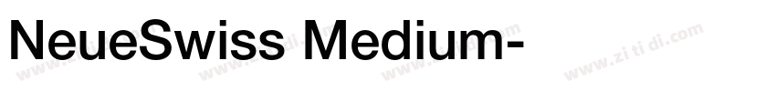 NeueSwiss Medium字体转换
